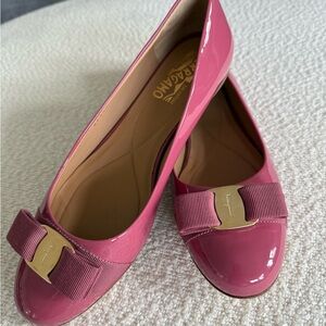 Salvatore Ferragamo Pink Ballet Flats